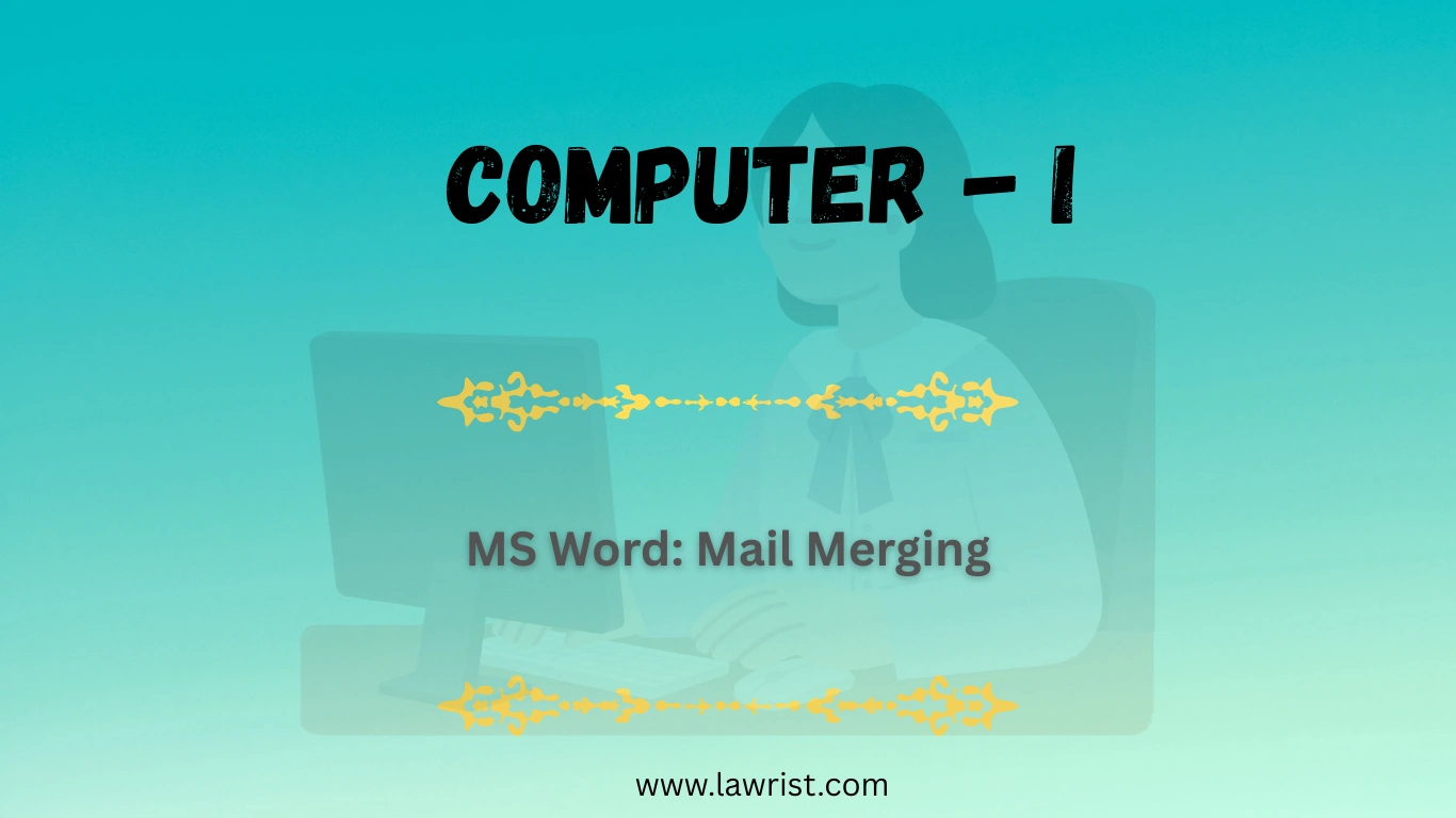 MS Word: Mail Merging